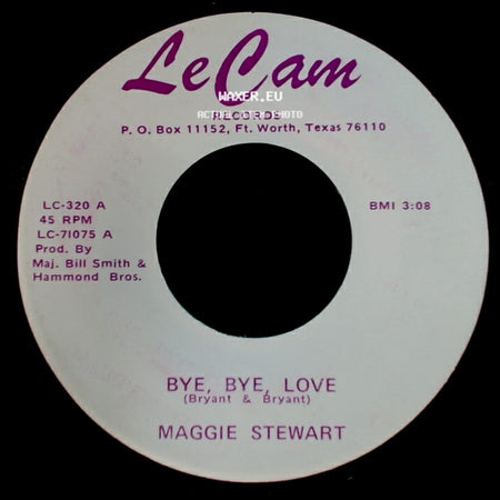 Maggie Stewart - Bye, Bye, Love / Black Velvet side A
