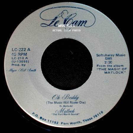 Mattock / Mallock - Oh Buddy (The Music Will Never Die) / If You Really Want Me To I'll Go side A