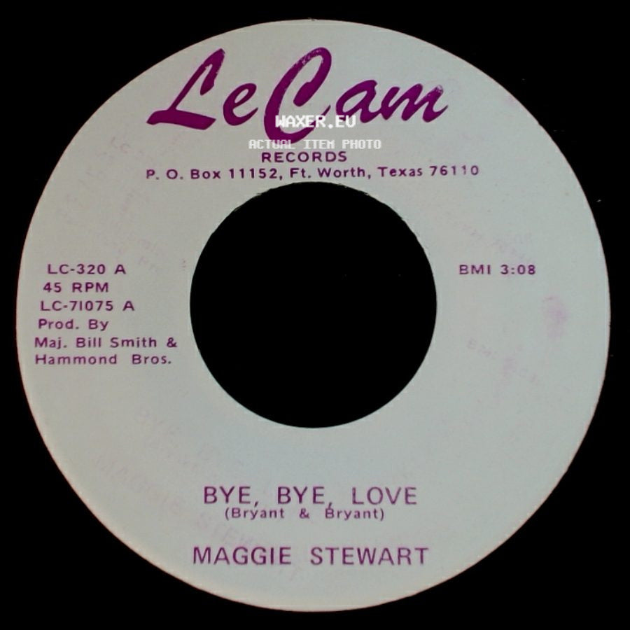 Maggie Stewart - Bye, Bye Love (Bryant & Bryant) / Black Velvet side A