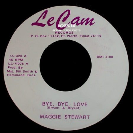 Maggie Stewart - Bye, Bye Love / Black Velvet side A