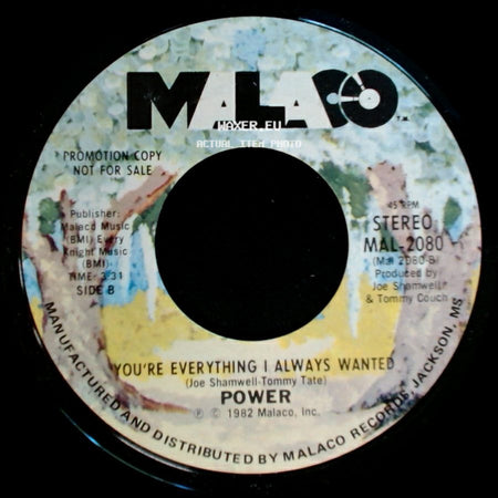 Power - Groovin' / You're Everything I Always Wanted side B