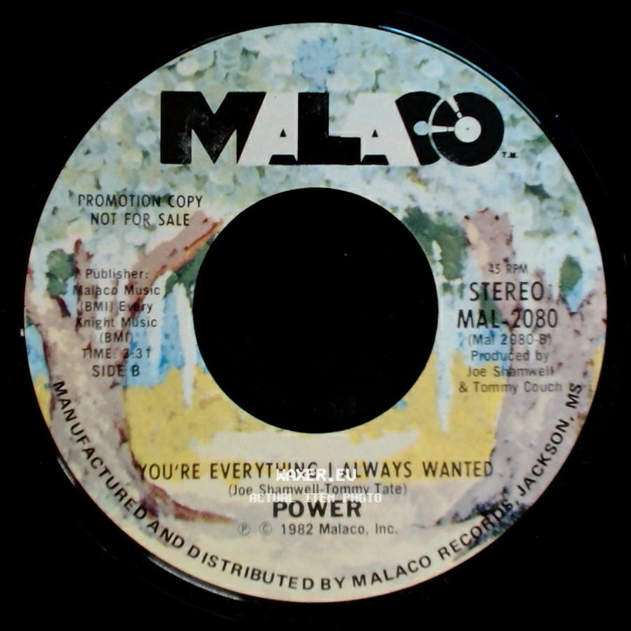 Power - Groovin' / You're Everything I Always Wanted side B