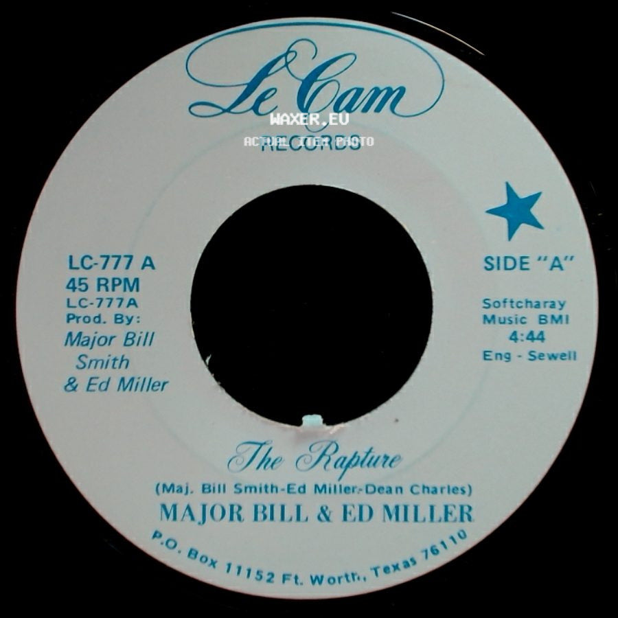 Major Bill & Ed Miller - The Rapture / (Theme From) The Rapture side A
