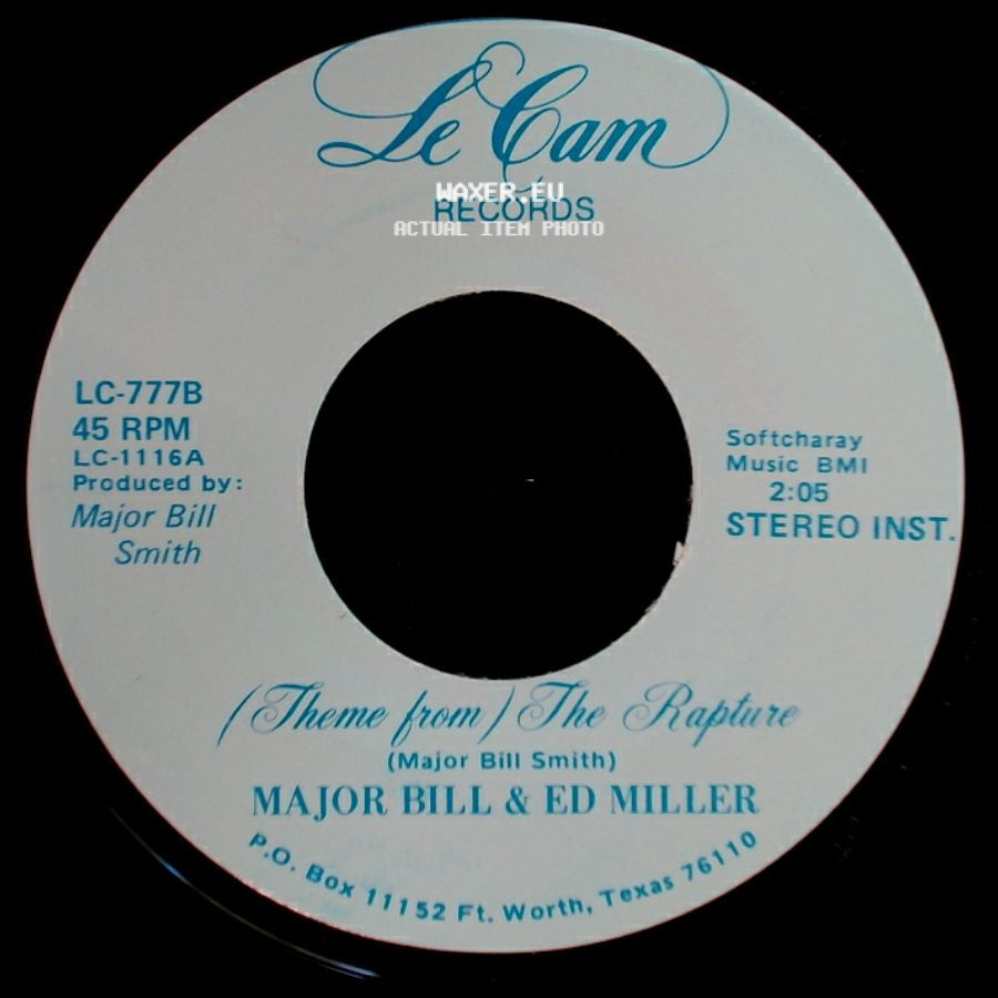 Major Bill & Ed Miller - The Rapture / (Theme From) The Rapture side B