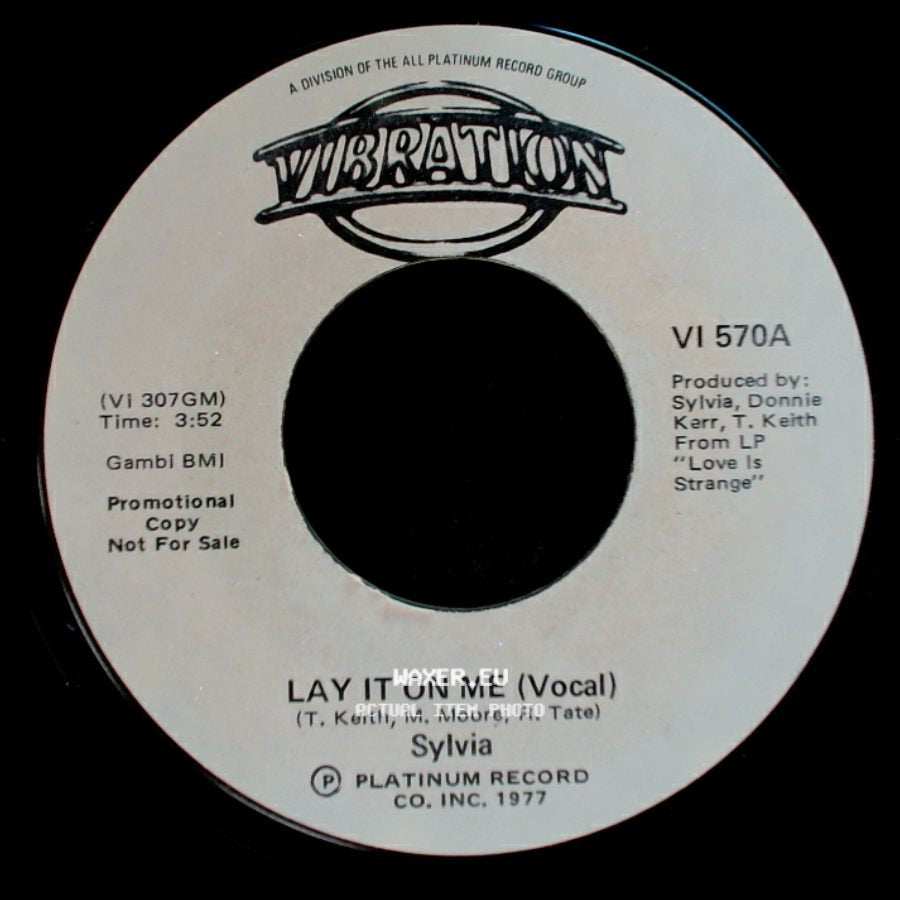 Sylvia - Lay It On Me (Vocal) / Lay It On Me (Vocal) side A