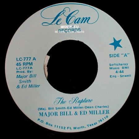 Major Bill & Ed Miller - The Rapture / (Theme From) The Rapture side A