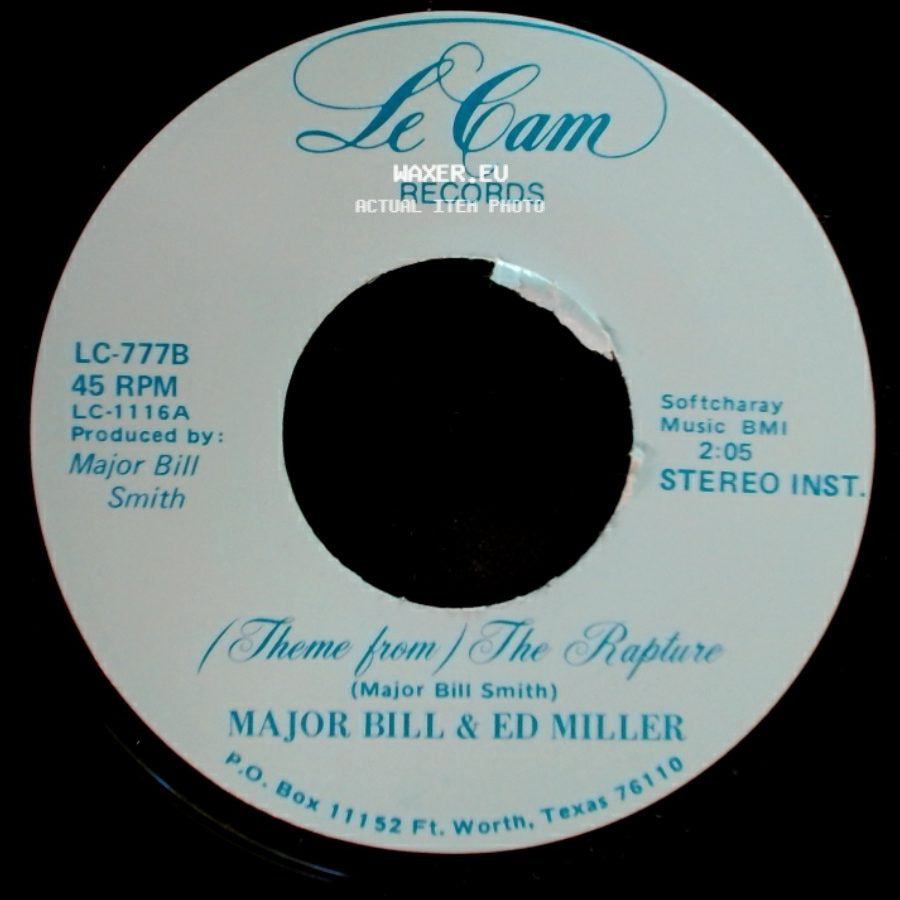 Major Bill & Ed Miller - The Rapture / (Theme From) The Rapture side B