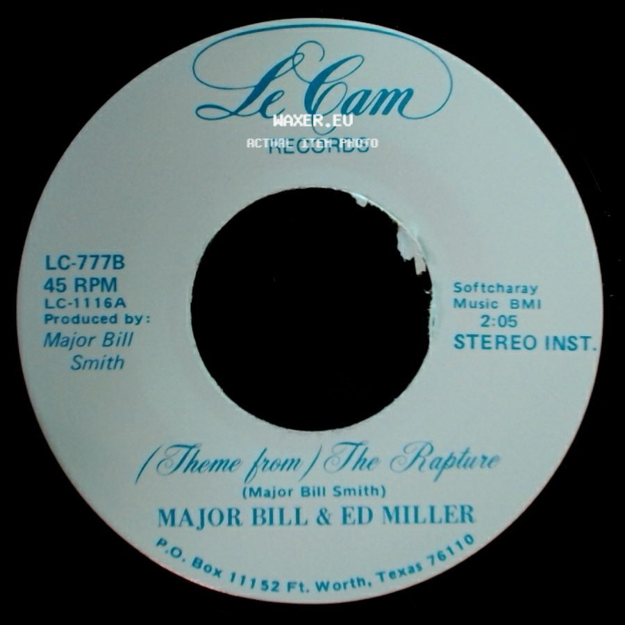 Major Bill & Ed Miller - The Rapture / (Theme From) The Rapture side B