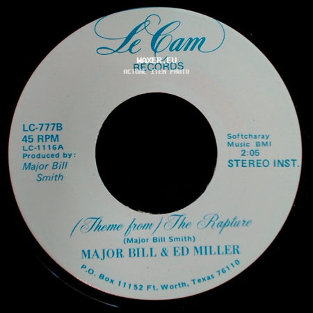 Major Bill & Ed Miller - (Theme From) The Rapture / The Rapture side A