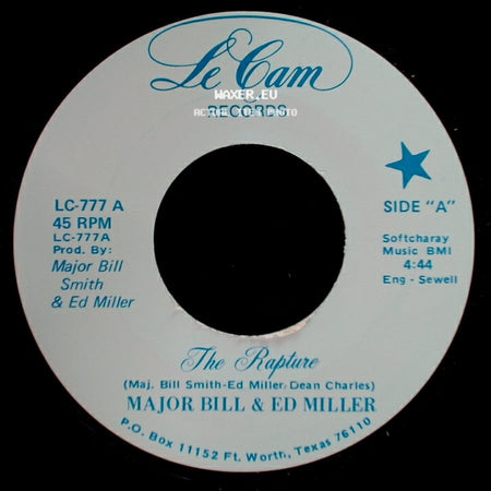 Major Bill & Ed Miller - The Rapture / Theme From The Rapture side A