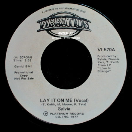 Sylvia - Lay It On Me (Vocal) / Lay It On Me (Vocal) side A