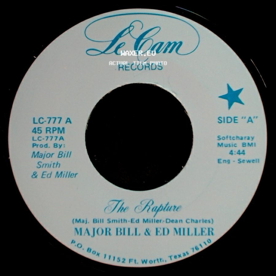 Major Bill & Ed Miller - The Rapture / (Theme From) The Rapture side A