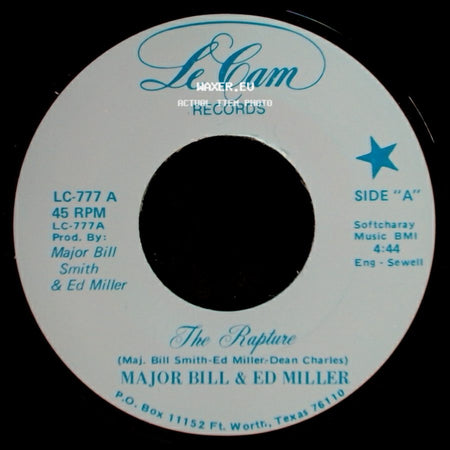 Major Bill & Ed Miller - The Rapture / (Theme From) The Rapture side A
