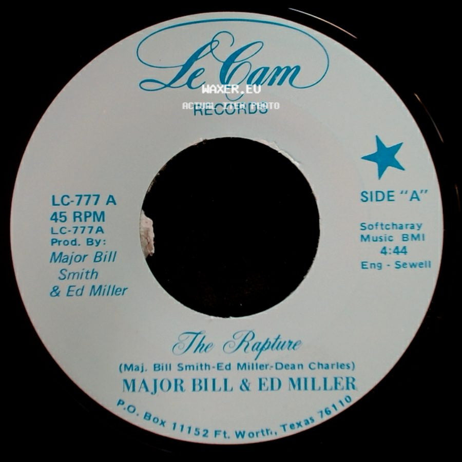 Major Bill & Ed Miller - The Rapture / (Theme From) The Rapture side A