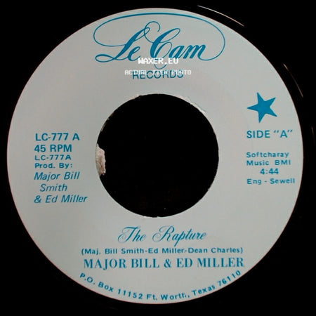 Major Bill & Ed Miller - The Rapture / (Theme From) The Rapture side A