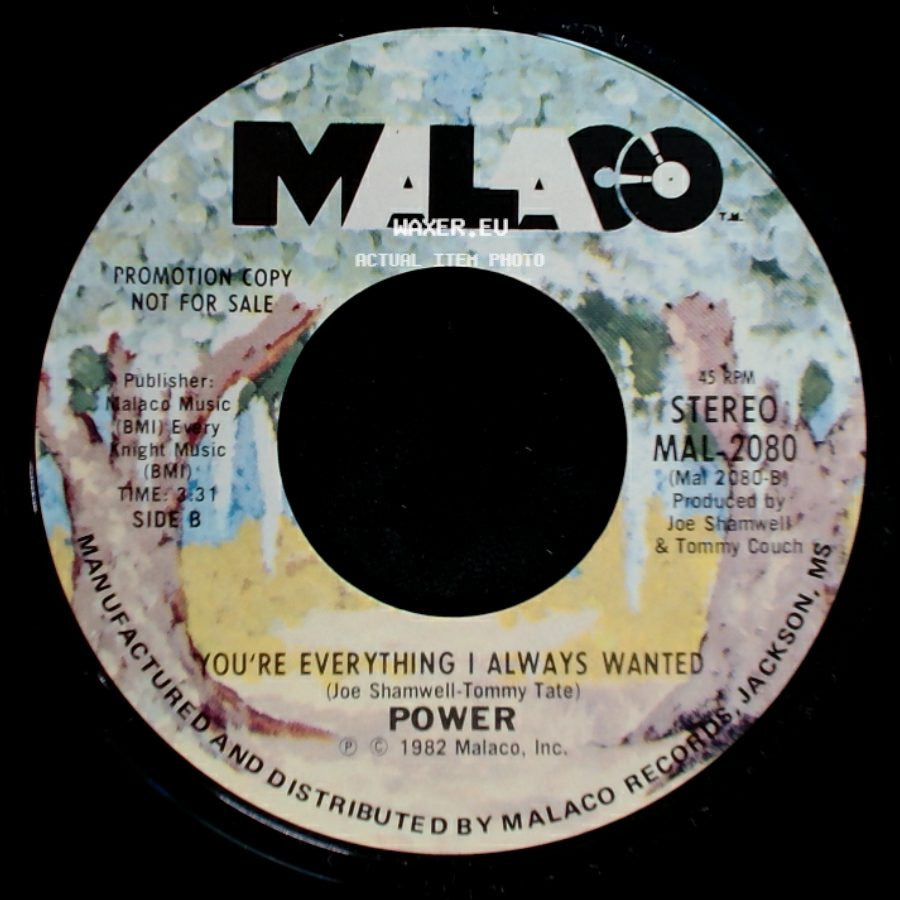 Power - Groovin' / You're Everything I Always Wanted side B