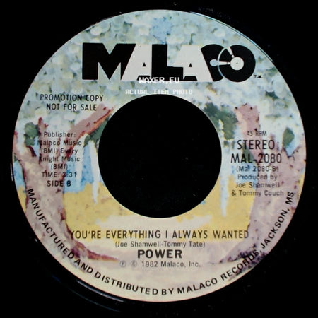 Power - Groovin' / You're Everything I Always Wanted side B