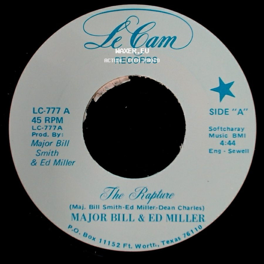Major Bill & Ed Miller - The Rapture / (Theme From) The Rapture side A