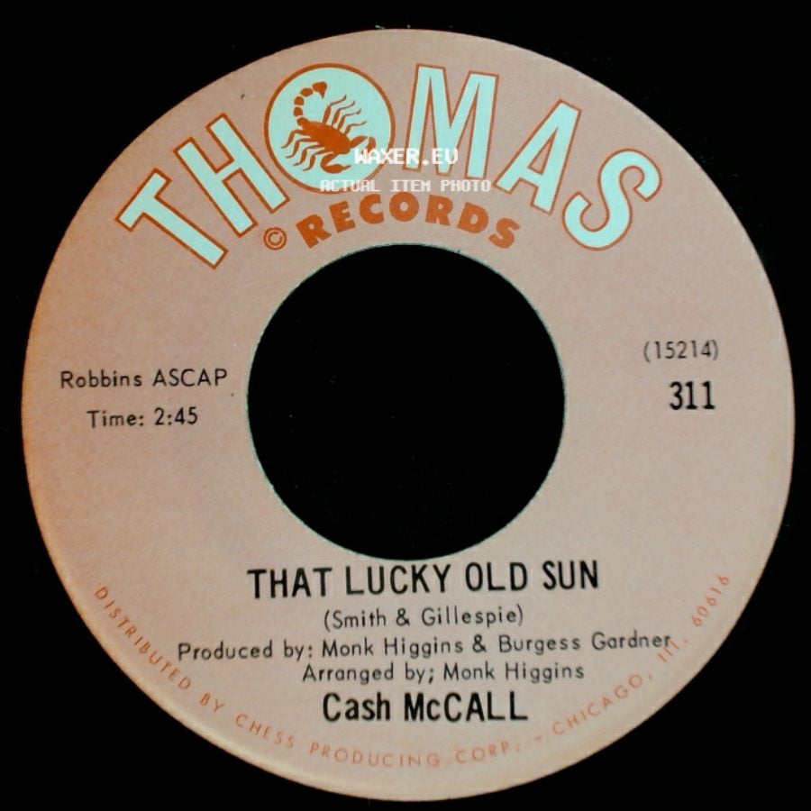 Cash Mccall - That Lucky Old Sun / You Mean Everything To Me side A