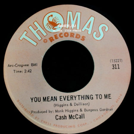 Cash Mccall - You Mean Everything To Me / That Lucky Old Sun side A