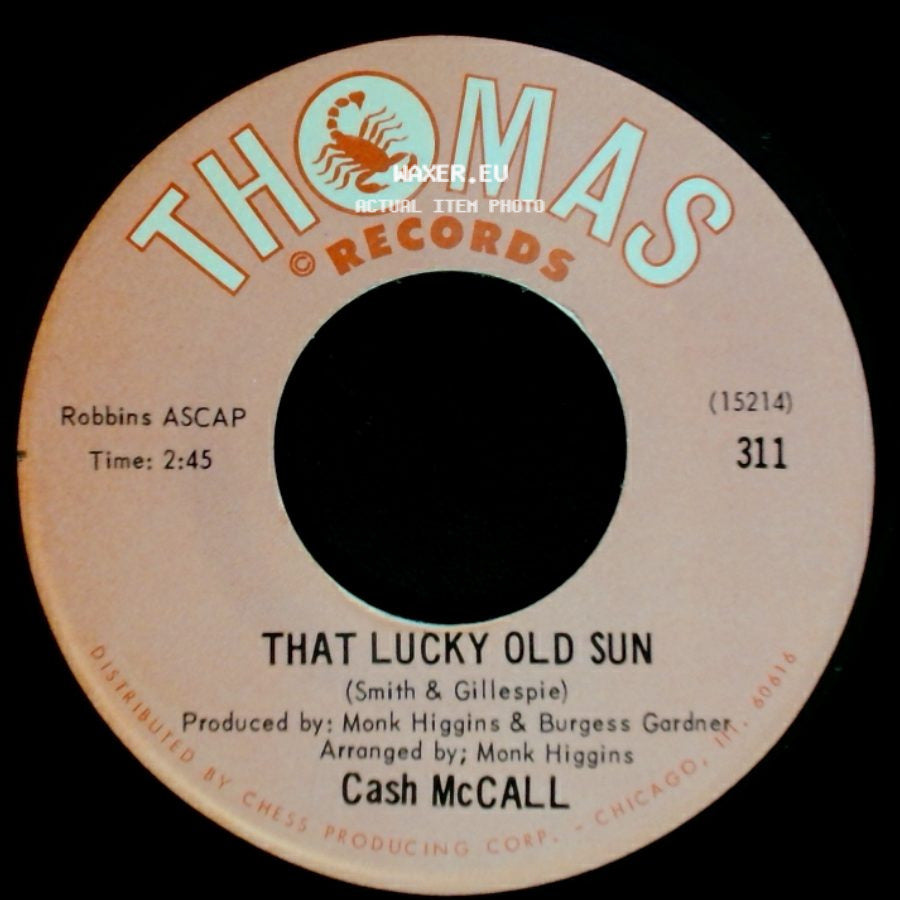 Cash Mccall - You Mean Everything To Me / That Lucky Old Sun side B