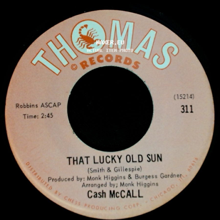 Cash Mccall - That Lucky Old Sun / You Mean Everything To Me side A