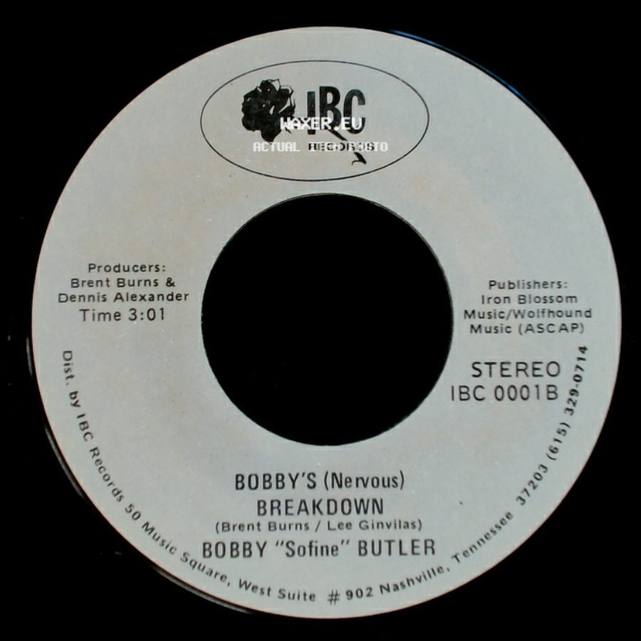 Bobby "Sofine" Butler - Cheaper Crude Or No More Food / Bobby's (Nervous) Breakdown side B