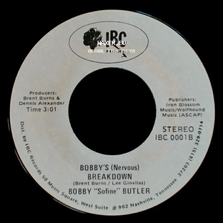 Bobby "Sofine" Butler - Cheaper Crude Or No More Food / Bobby's (Nervous) Breakdown side B