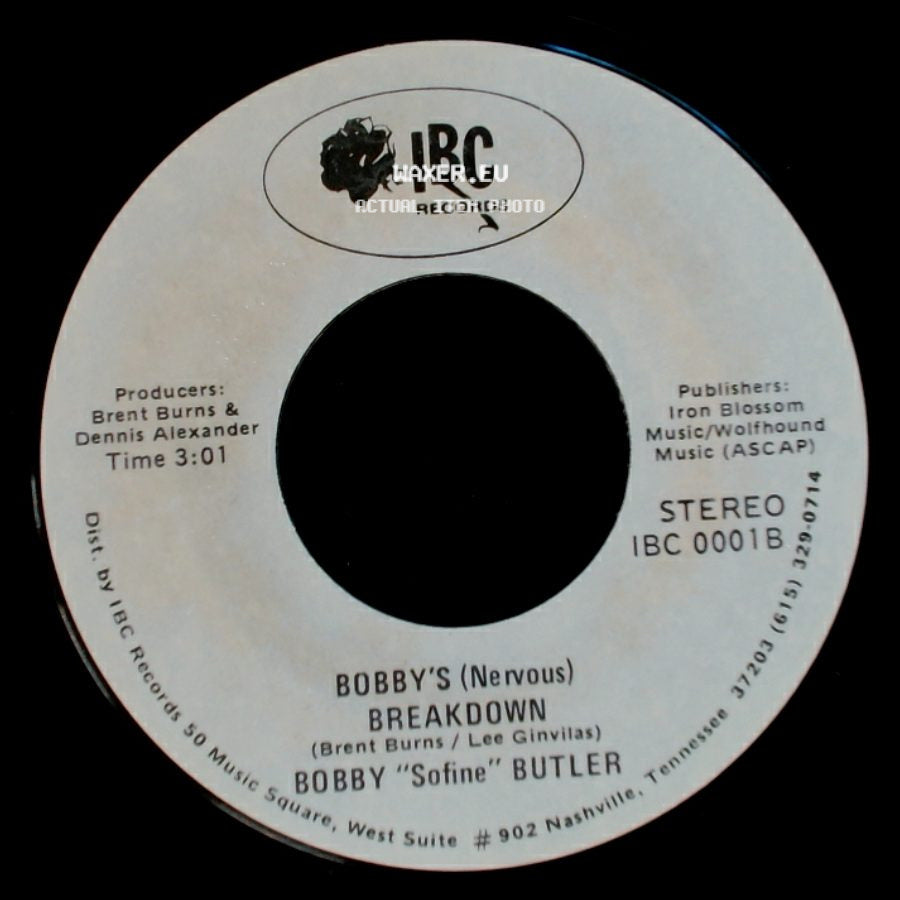 Bobby "Sofine" Butler - Cheaper Crude Or No More Food / Bobby's (Nervous) Breakdown side B