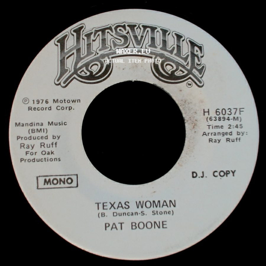 Pat Boone - Texas Woman / Texas Woman side B