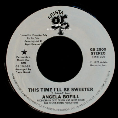 Angela Bofill - This Time I'll Be Sweeter / This Time I'll Be Sweeter side A