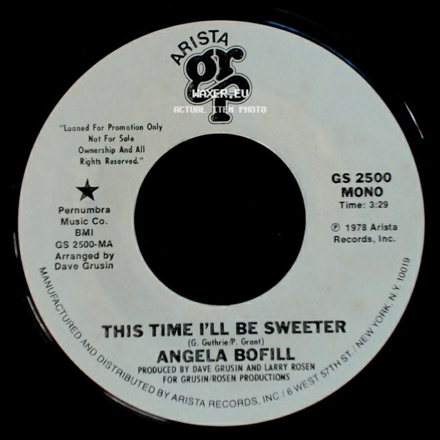 Angela Bofill - This Time I'll Be Sweeter / This Time I'll Be Sweeter side B