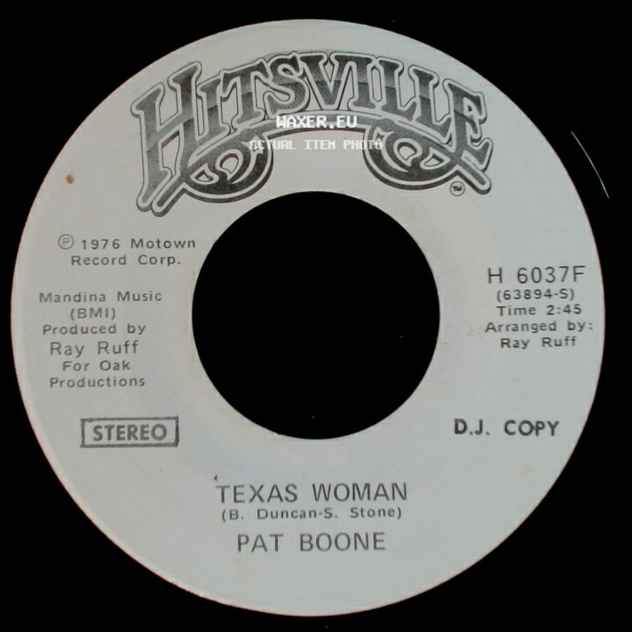 Pat Boone - Texas Woman / Texas Woman side A