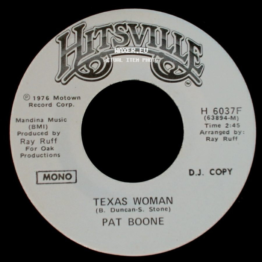 Pat Boone - Texas Woman / Texas Woman side B