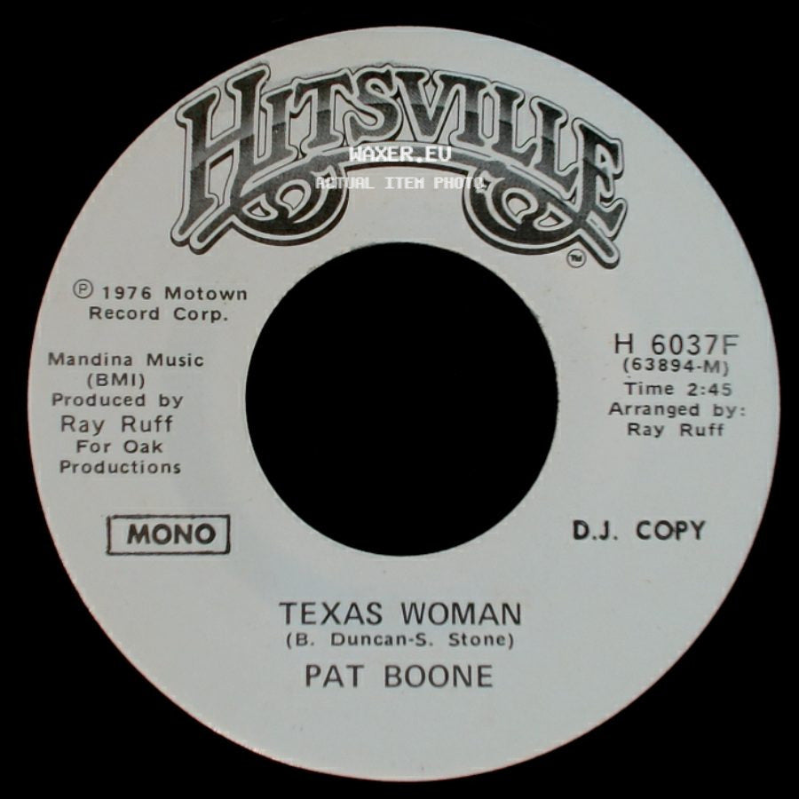 Pat Boone - Texas Woman / Texas Woman side B