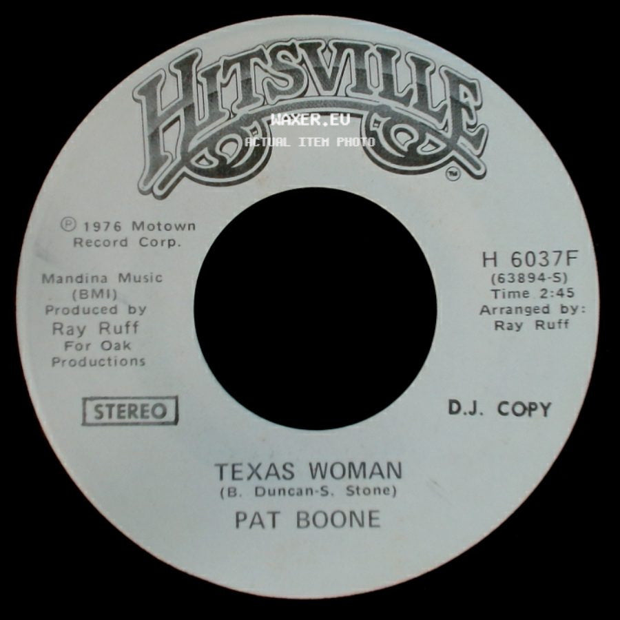 Pat Boone - Texas Woman / Texas Woman side B