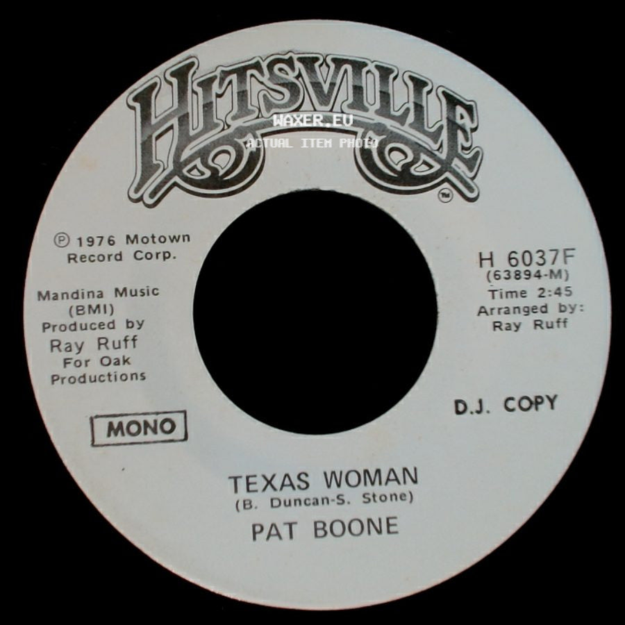 Pat Boone - Texas Woman / Texas Woman side A