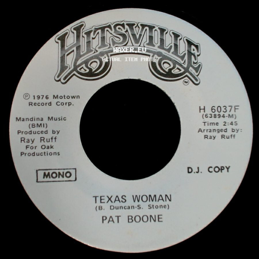 Pat Boone - Texas Woman / Texas Woman side A