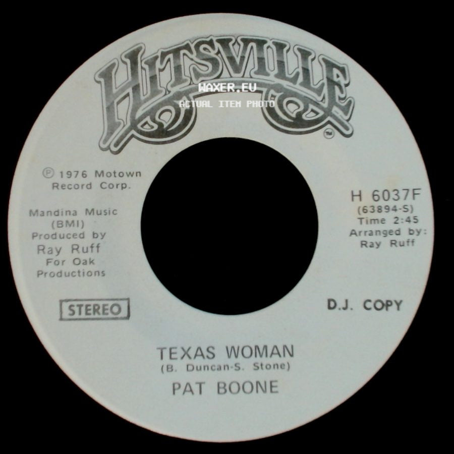 Pat Boone - Texas Woman / Texas Woman side B