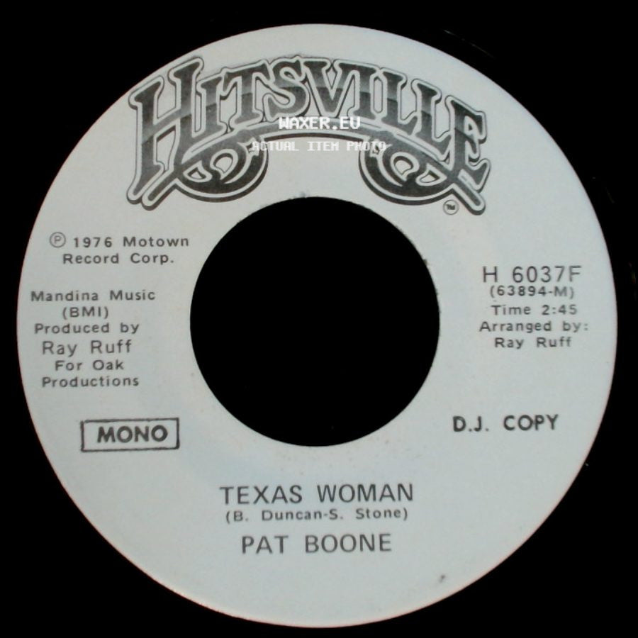 Pat Boone - Texas Woman / Texas Woman side B