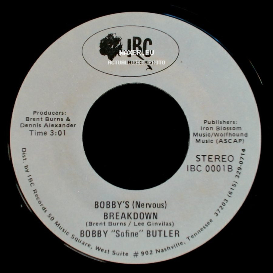 Bobby "Sofine" Butler - Cheaper Crude Or No More Food / Bobby's (Nervous) Breakdown side B