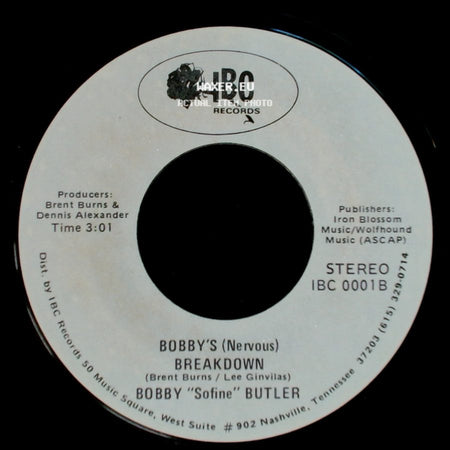 Bobby "Sofine" Butler - Cheaper Crude Or No More Food / Bobby's (Nervous) Breakdown side B