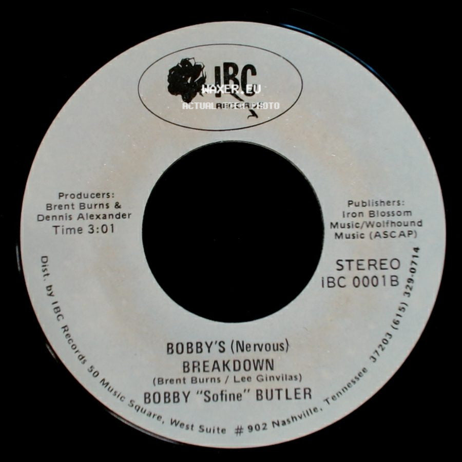 Bobby "Sofine" Butler - Bobby's (Nervous) Breakdown / Cheaper Crude Or No More Food side A