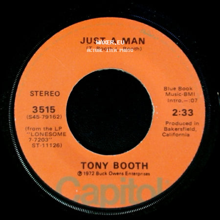 Tony Booth - When A Man Loves A Woman (The Way That I Love You) / Just A Man side B