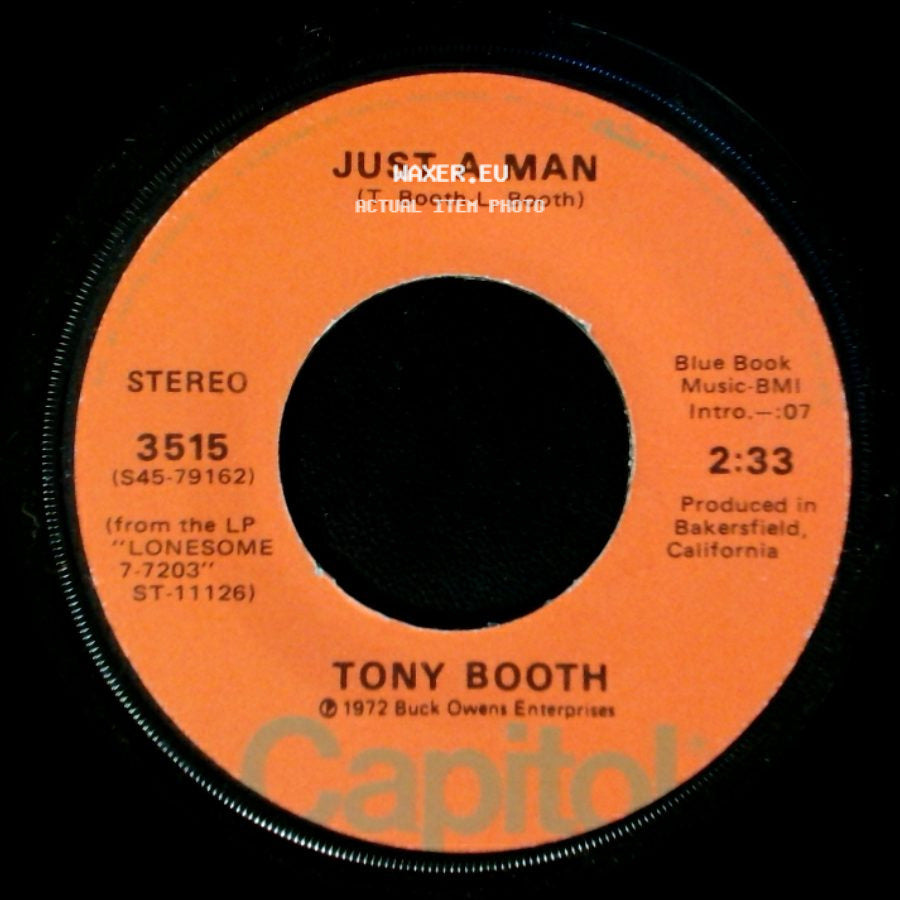 Tony Booth - When A Man Loves A Woman (The Way That I Love You) / Just A Man side B