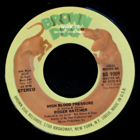 Roger Hatcher - We Gonna Make It / High Blood Pressure side B