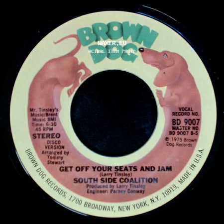 South Side Coalition - Get Off Your Seats And Jam / Get Off Your Seats And Jam side B