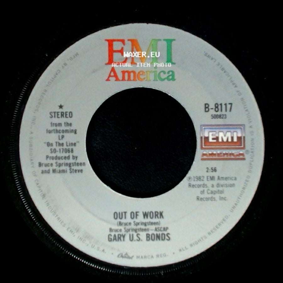 Gary U.S. Bonds - Bring Her Back / Out Of Work side B