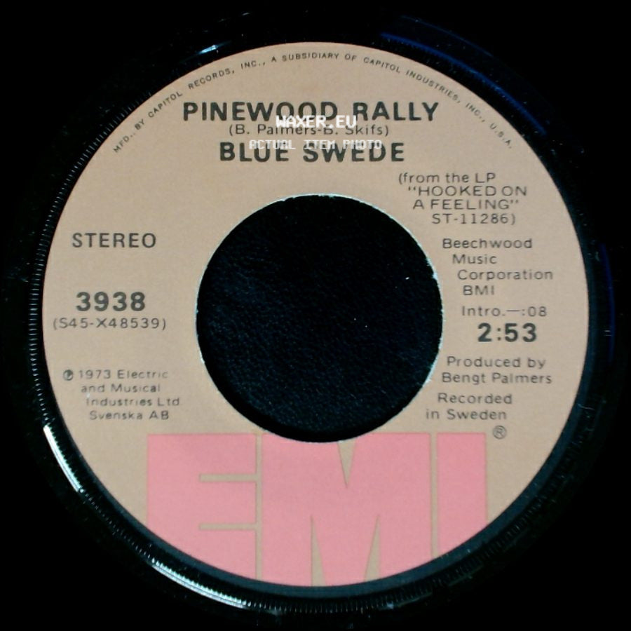 Blue Swede - Pinewood Rally / Never My Love side A