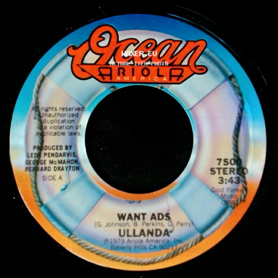 Ullanda - Want Ads / Around And Around side A